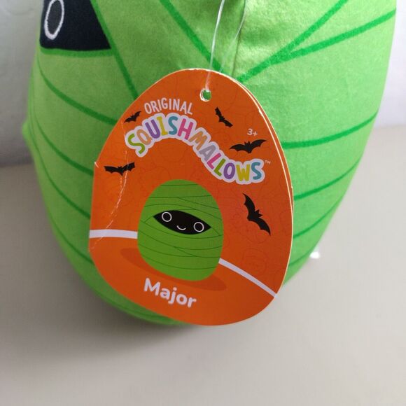 Squishmallows 2022 Halloween Squad 8" Major the Green Mummy Plush Doll Toy NWT - Picture 3 of 3